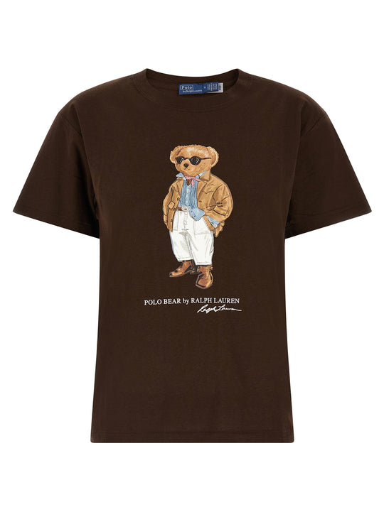 Polo Bear T Shirt Marrone
