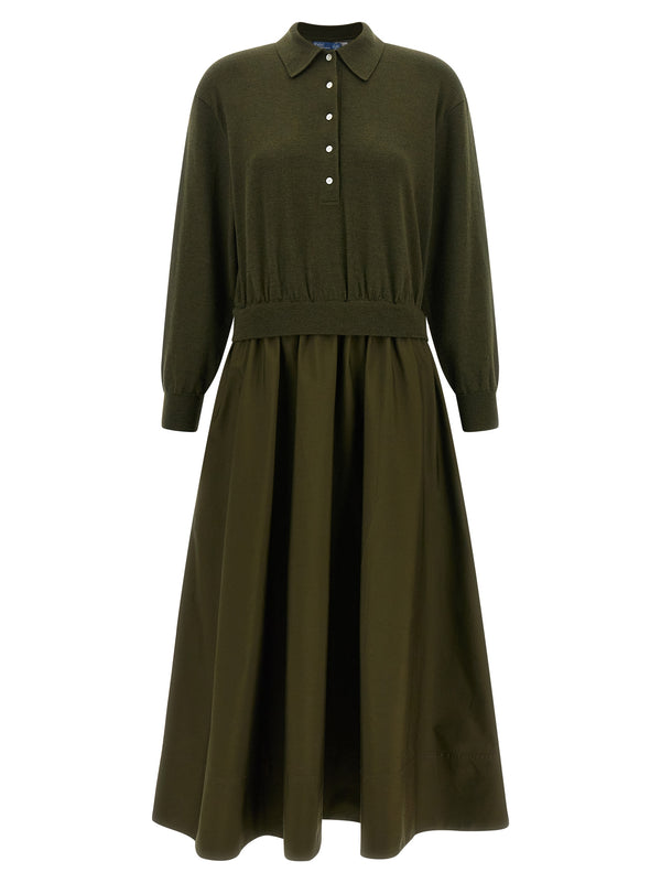 Woven A-Line Abiti Verde