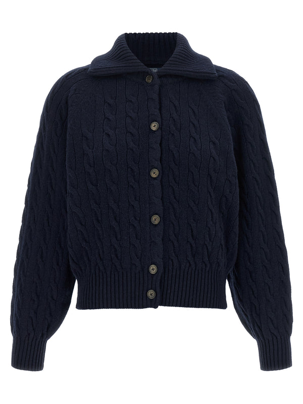 Braided Cardigan Maglioni Blu