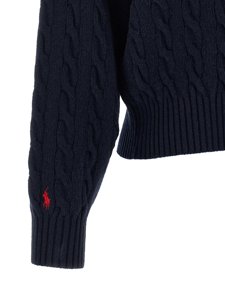 Polo Ralph Lauren Braided Cardigan Maglioni - Blu | 7669d8f8cd64235675293cea89dc51cc7ad83f8f