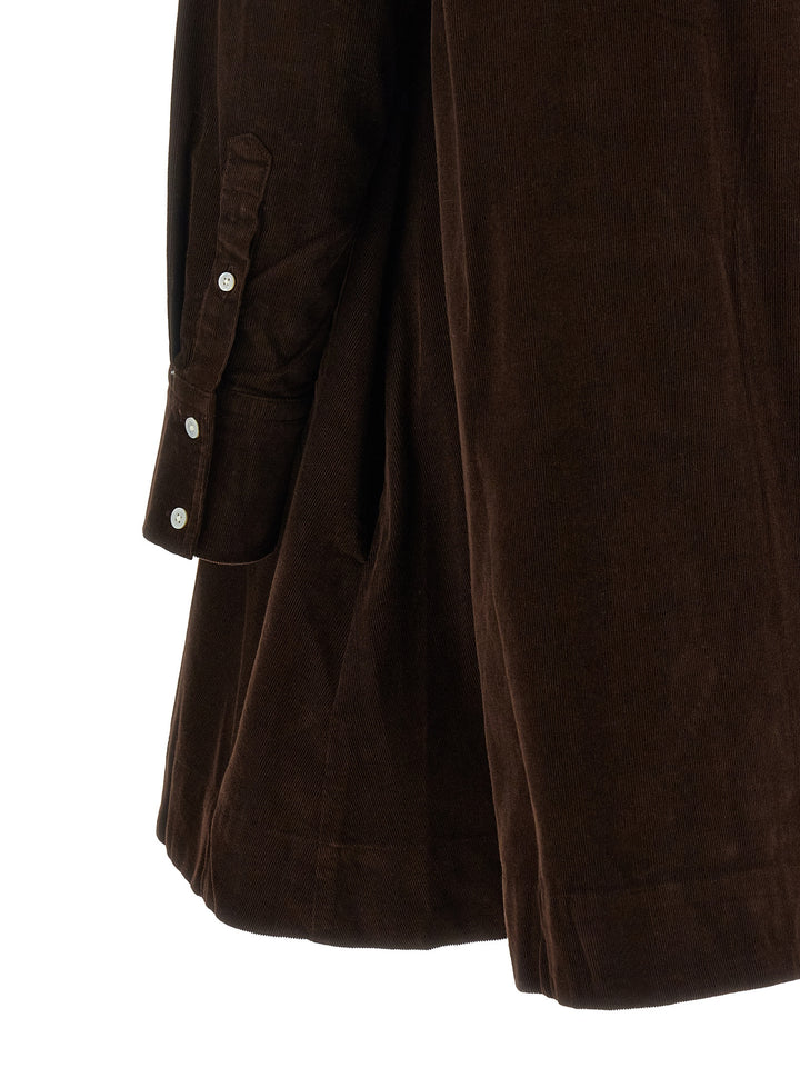 Polo Ralph Lauren Corduroy Dress With Embroidery Abiti - Marrone | 9f640c747d6724d432815683e86a58ace143b27e