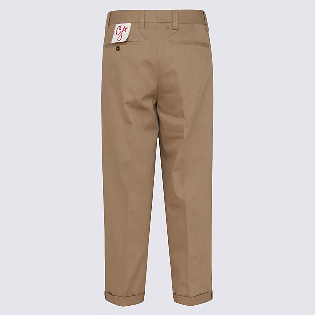 Golden Goose Trousers - KHAKI BEIGE | ae976b993a42901c5f556d2d84186c29fad937de