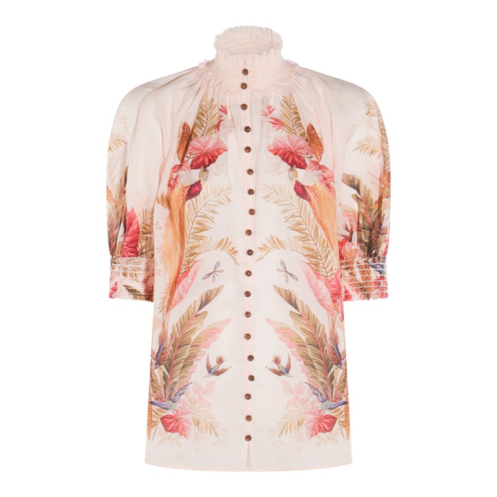Zimmermann Top - CREAM PALM FLORAL | 02a17736b7429e2df06c19c14fc9e3195c8fecc8