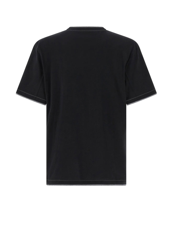 Brunello Cucinelli T-shirts and Polos - NERO GRIGIO MEDIO | b2b3385bd74550a5cc6582f48a6651a3be653fdc