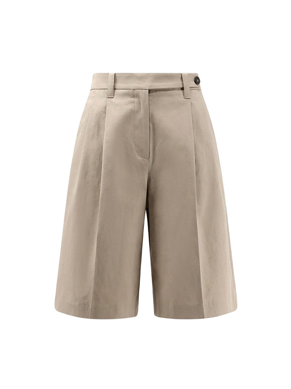 Cotton And Linen Shorts