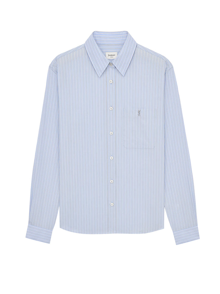 Saint Laurent Shirts - BLEU/GRIS | 240345765a962564c4057b63136a02bf25d5f1a4