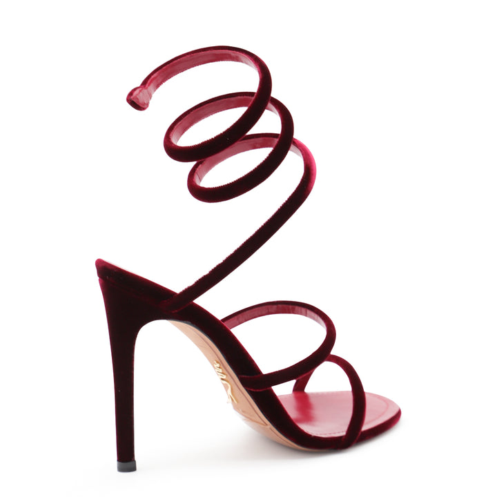 René Caovilla Sandals - RUBINO VELVET | 81394f0b9152810162bdbbdb533a11644ac2650d