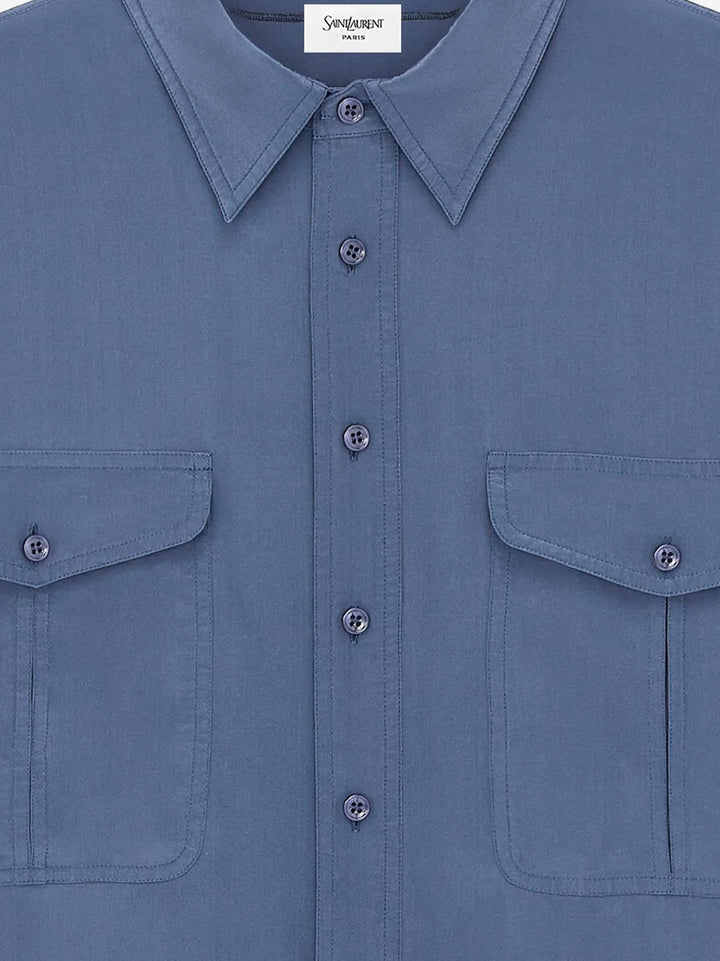 Saint Laurent Shirts - BLEU ACIER | 2d763cc380a4cd0af66c479c3496c3e1710662b1