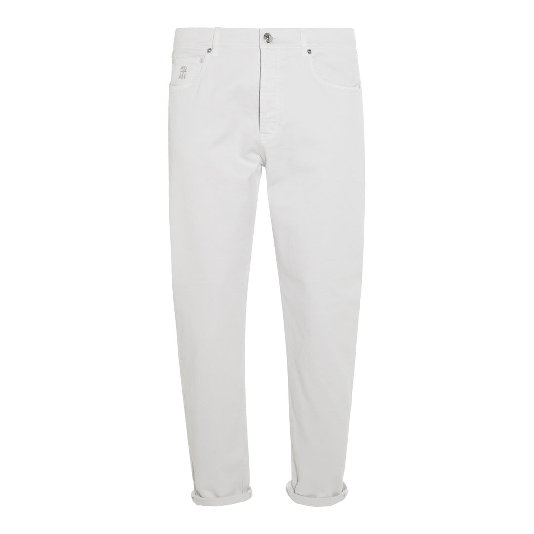 Brunello Cucinelli Trousers - GESSO | 5df6f4b282f474e6dc3e10d6741c7a4aa4252188