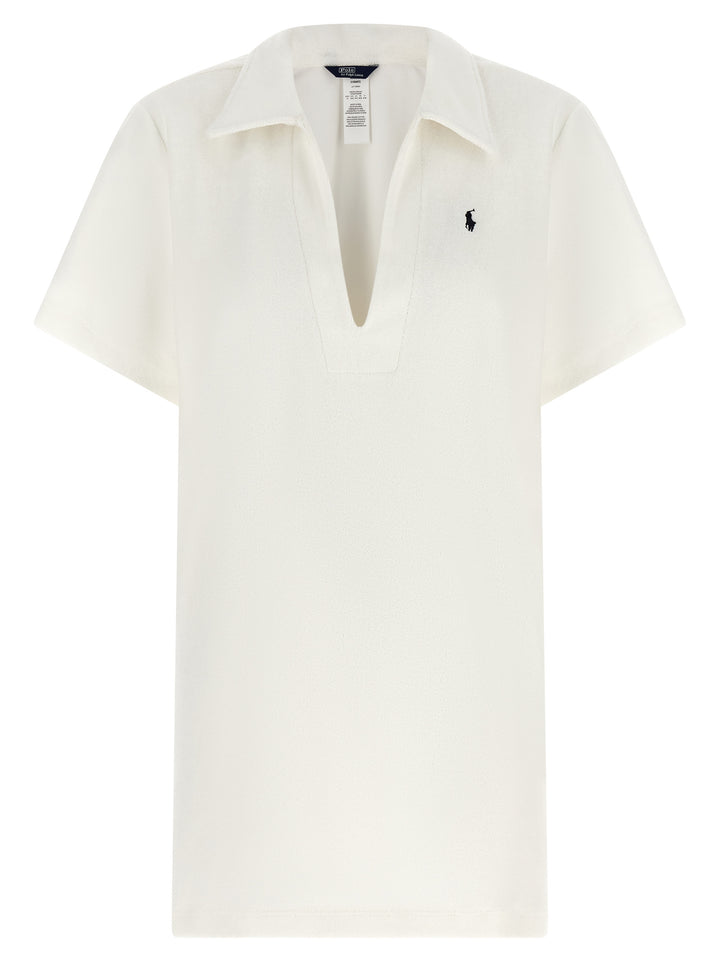 Polo Ralph Lauren Terry Cloth Dress Abiti - Bianco | 15dcb0463a0f1646e52c2b4b79685e9da439421b
