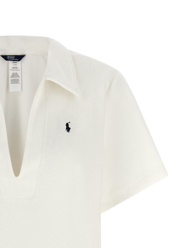 Polo Ralph Lauren Terry Cloth Dress Abiti - Bianco | 3d466ae80c12b81a1cd20825cc63f7a6bfb86fc5