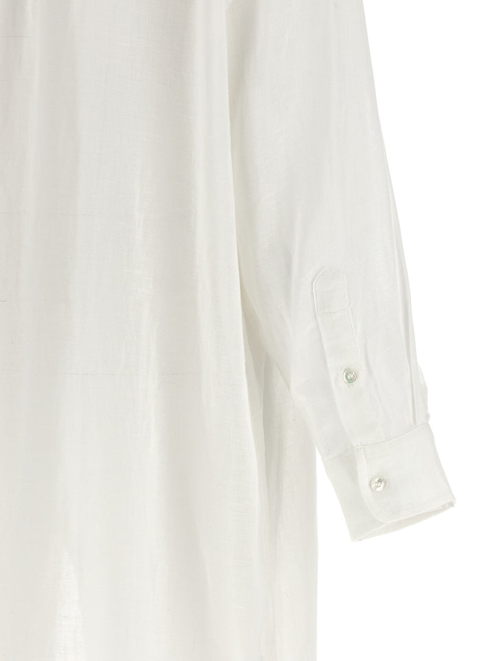 Polo Ralph Lauren Maxi Boyfriend Shirt Abiti - Bianco | 3eaabfd45b9b390a754bacfd2e93bc4330637ef9
