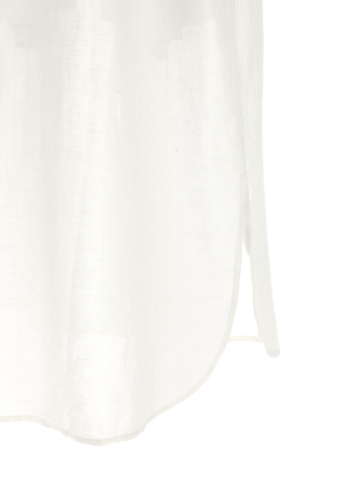 Polo Ralph Lauren Maxi Boyfriend Shirt Abiti - Bianco | 19e29c35ec771b18d8c6a3b0fd1ccae2a76019ee