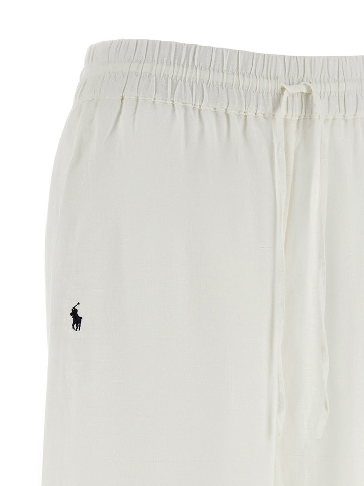 Polo Ralph Lauren Linen Trousers Pantaloni - Bianco | 91600ab4eeb2b86b25d06e7eeeb4d2f769d50f50