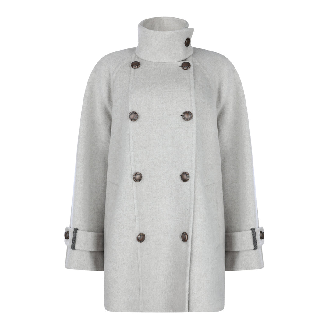 Brunello Cucinelli Coats - BEIGE FREDDO | f2841810596c5f0d307ff4302e3bebe288a4866e