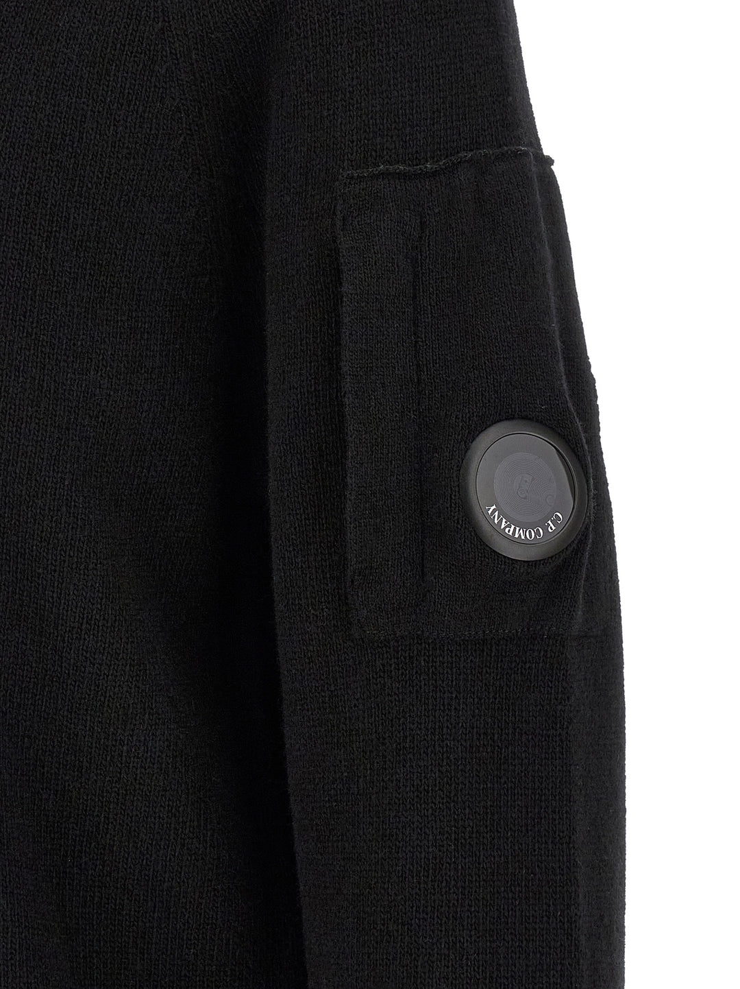 C.P. Company Lambswool Grs Maglioni - Nero | 797f3fd0e1c256c1158c8a50d18288f8904a0454