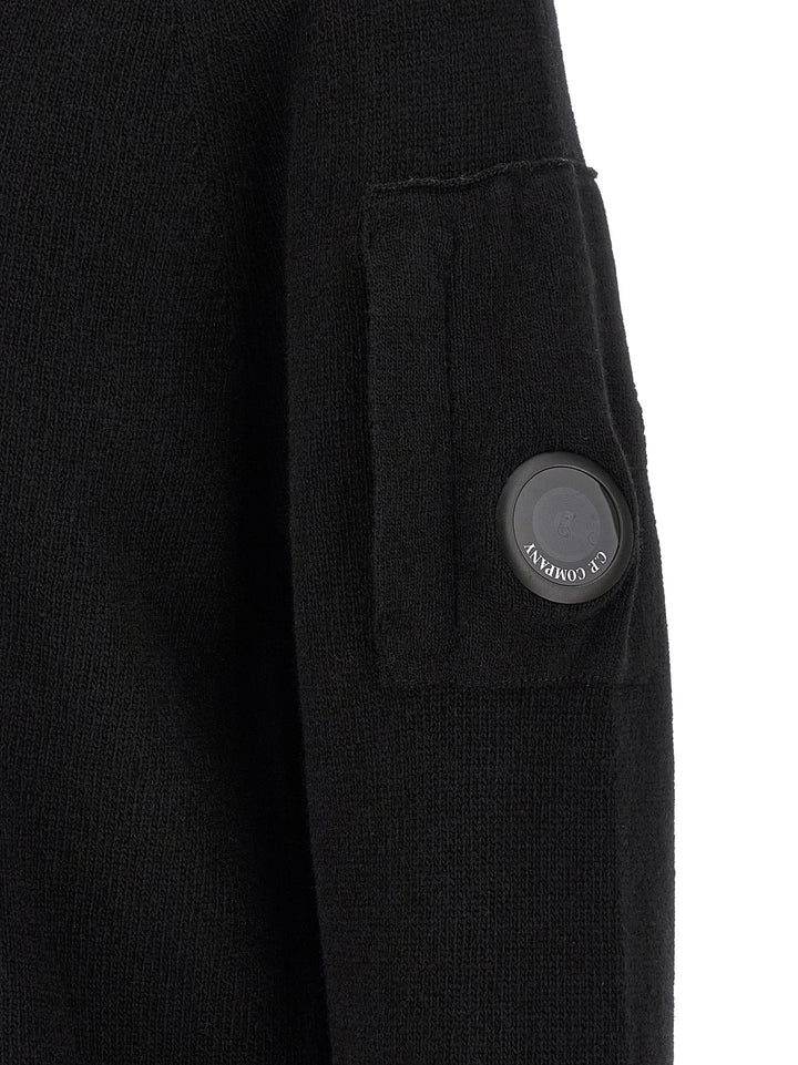 C.P. Company Lambswool Grs Maglioni - Nero | 797f3fd0e1c256c1158c8a50d18288f8904a0454