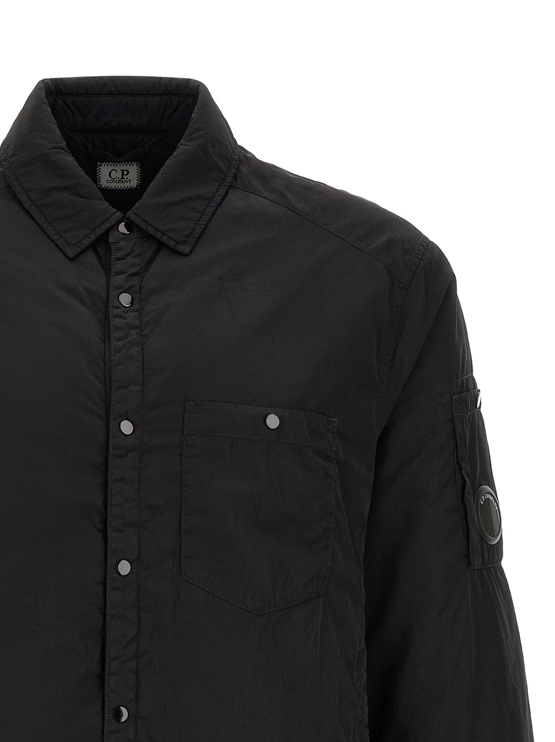 C.P. Company Chrome-R Padded Button Puffer Jackets - Nero | abb9b271d2d52485b5130fcfff829d7532c829f8