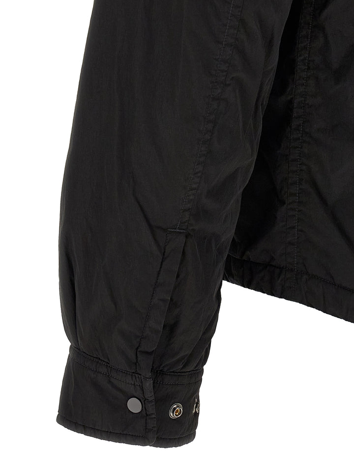 C.P. Company Chrome-R Padded Button Puffer Jackets - Nero | 214d8050e6ed66bc058a5149c14ce68fe7c2497e