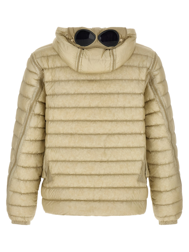C.P. Company Goggle Puffer Jackets - Beige | 68546cdca3ea0eab9f6a9b552de152d73aa11eb2