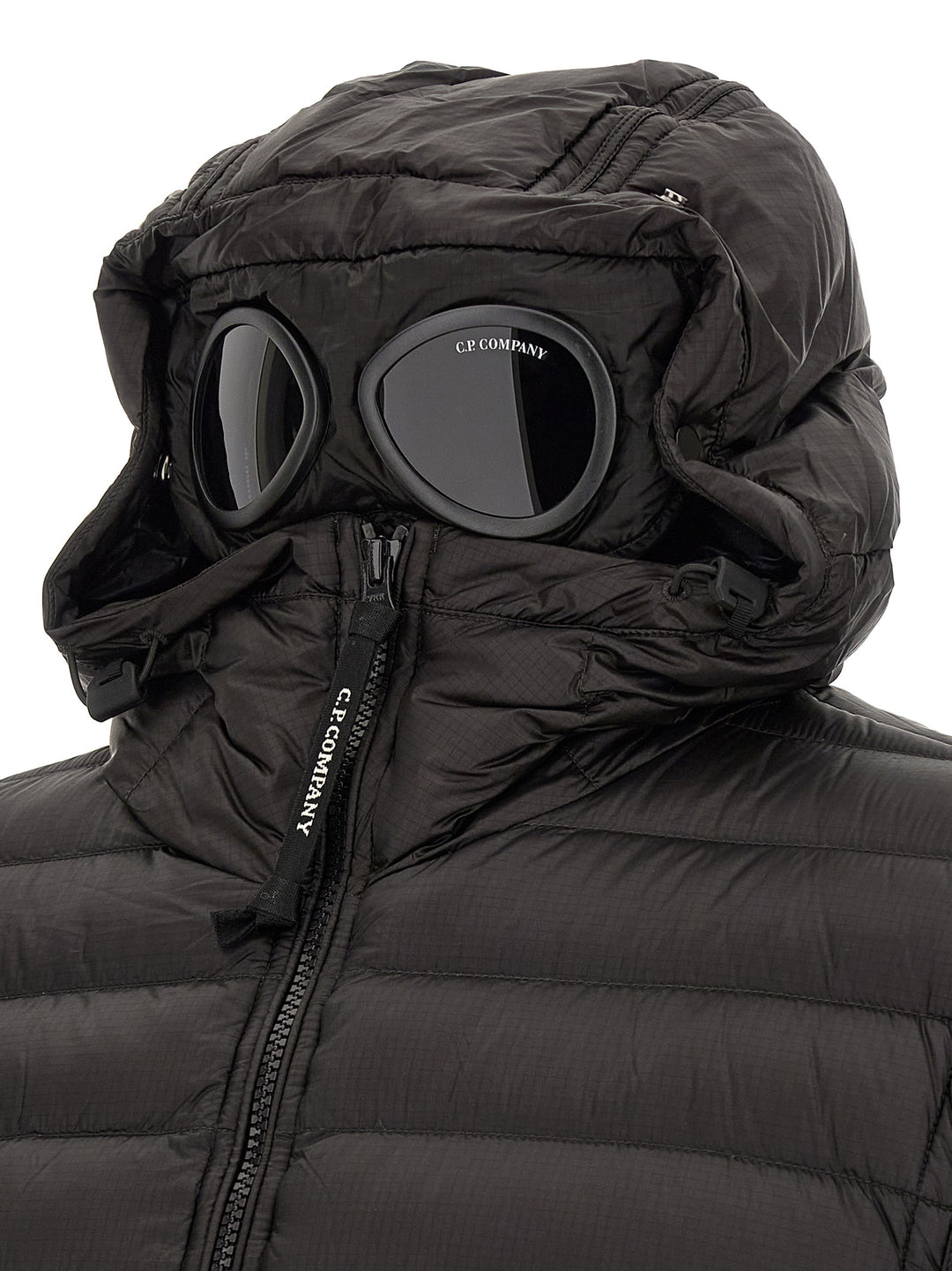 C.P. Company Goggle Puffer Jackets - Nero | 866019f10e17a9a206803fb666793512b3a49ca1