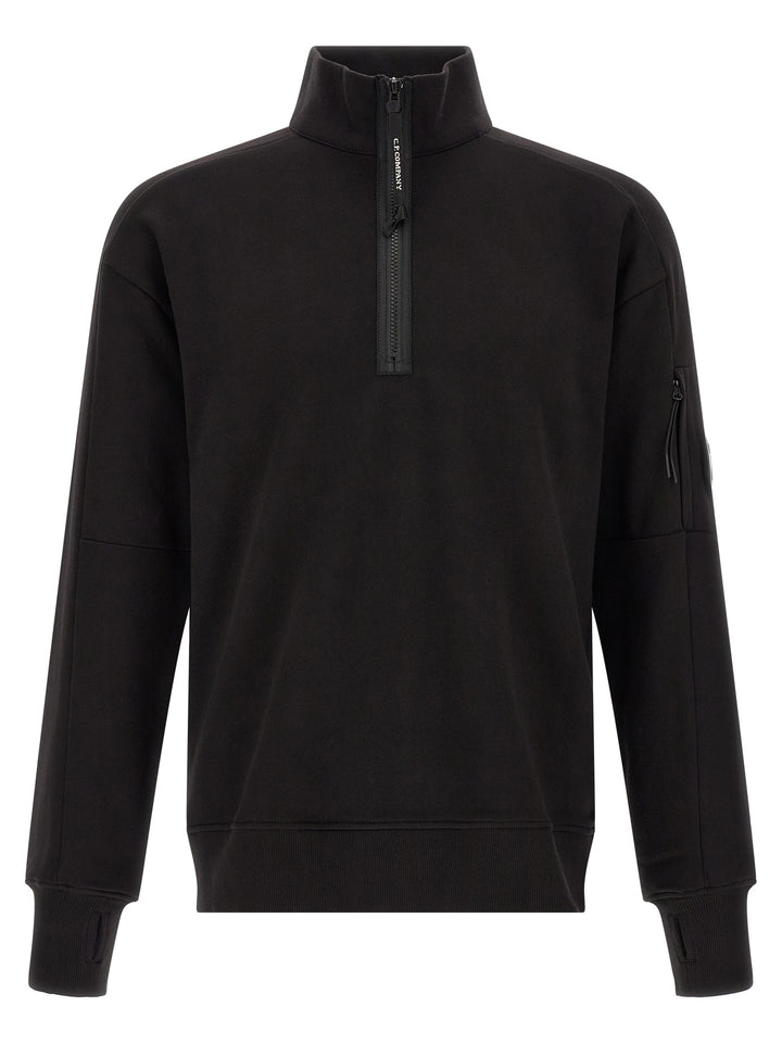 C.P. Company Diagonal Raised Fleece Felpe - Nero | 9a0b6beeb8325f895f01d5154773d2efaeb51ce5
