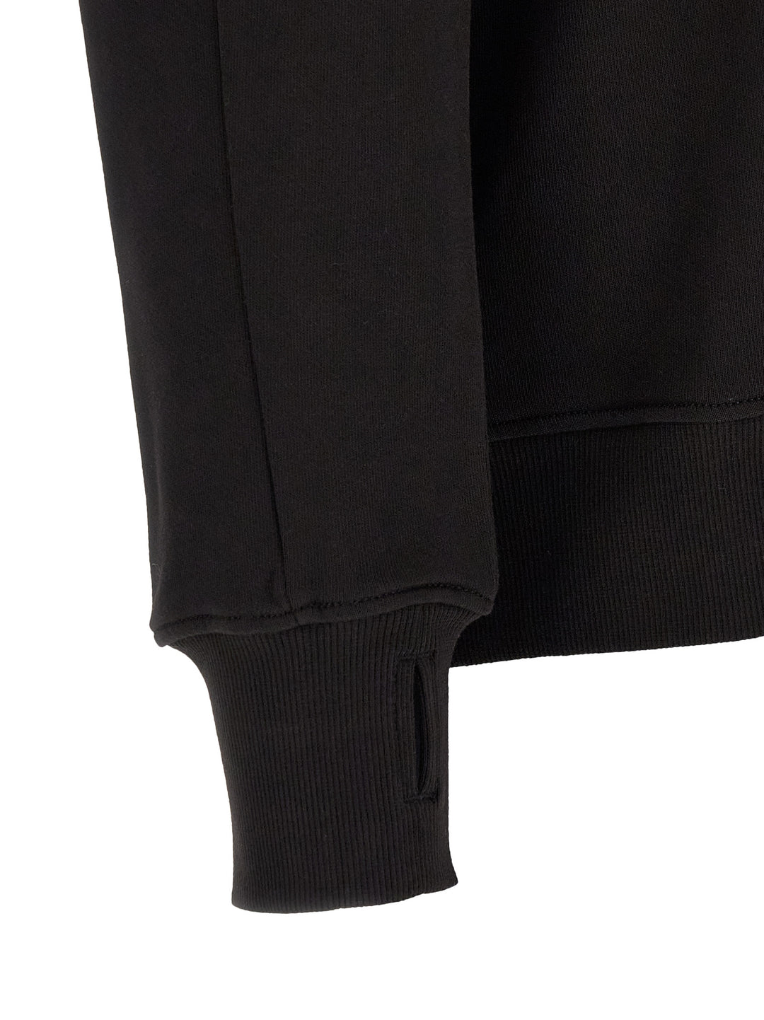 C.P. Company Diagonal Raised Fleece Felpe - Nero | 4a28ff26195ddaa2143da5a61e77114c1315ba7d