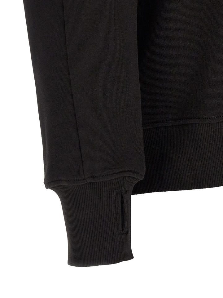 C.P. Company Diagonal Raised Fleece Felpe - Nero | 4a28ff26195ddaa2143da5a61e77114c1315ba7d