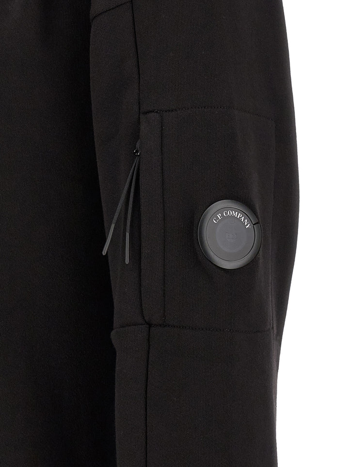 C.P. Company Diagonal Raised Fleece Felpe - Nero | ed52600dda3f295965b8332788471d7293b9403c