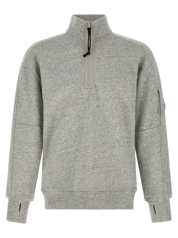 C.P. Company Diagonal Raised Fleece Felpe - Grigio | 3c7d7e5678c83e6668cd78123c3f9de1052537ae