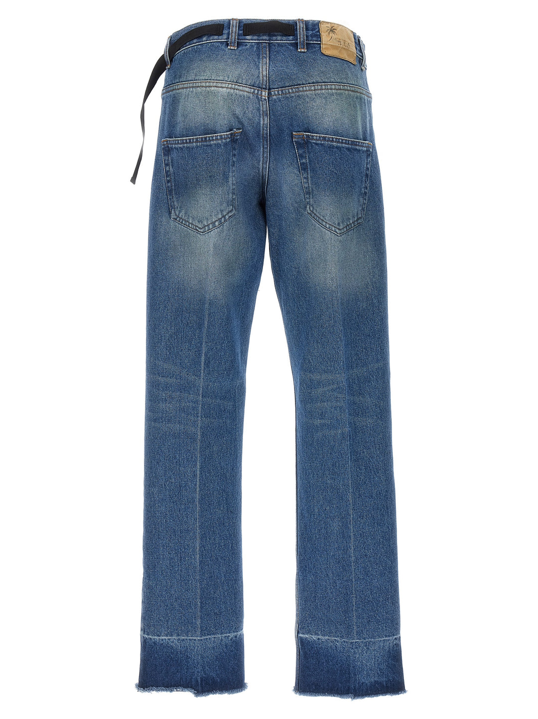 Pleated Jeans Blu