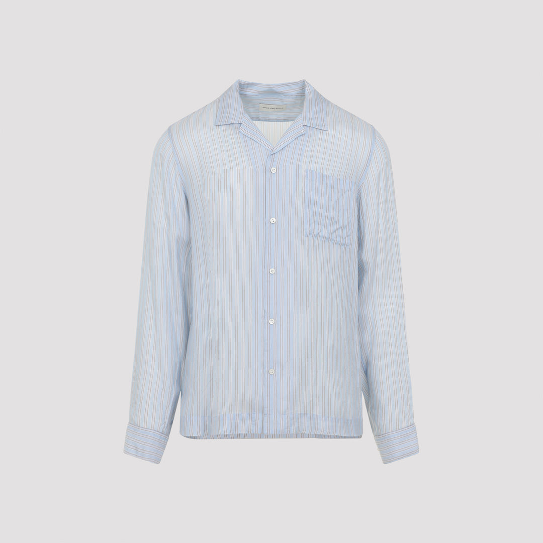 Dries Van Noten Shirts - Blu | 058fdcc607e518f0a1608247199f18df68edcffb