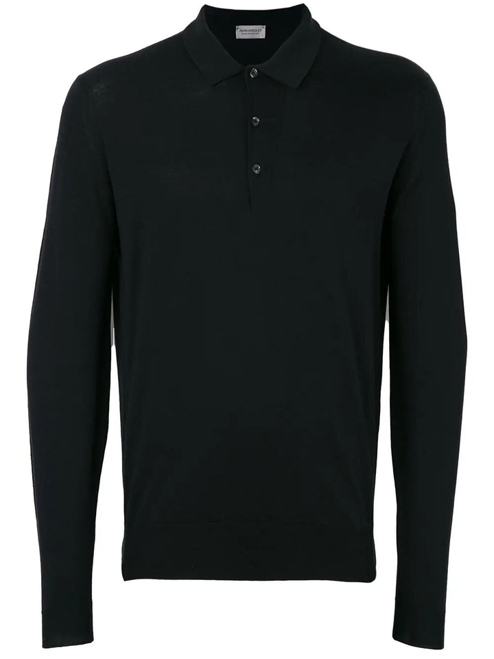 John Smedley Polo neck - Nero | c44cc04220eec7efce3ce63573c8555a662fe24a