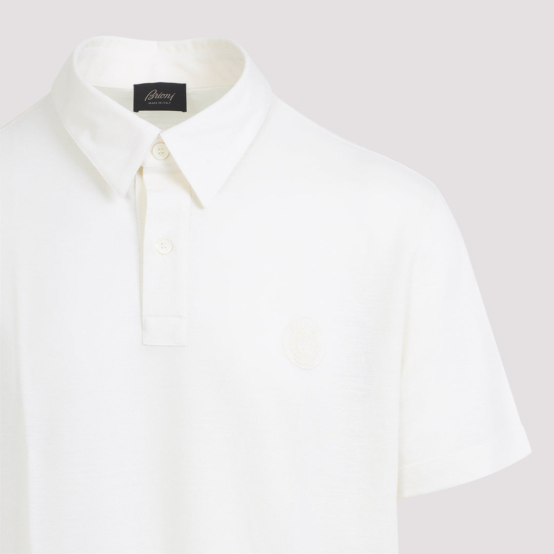 Brioni Polo - Bianco | 4f8b35e443bd3c359a5963ce90cd1dbfa8c52e57