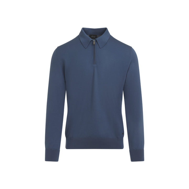 Brioni Polo - Blu | cc44e4176b76dd45d6116de63f40455a70272729