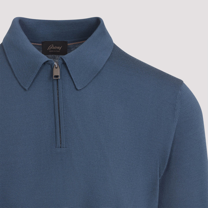 Brioni Polo - Blu | 3c227f9744e1ffd440f358e94834e4c5e81379cc