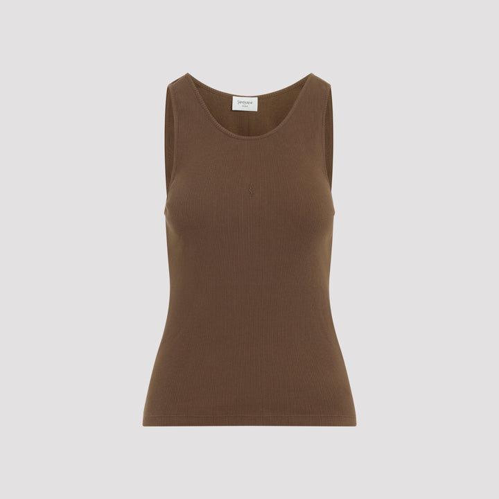 Saint Laurent Top - Marrone | d8c69cf9082ce72df680433e282ac895ad627553
