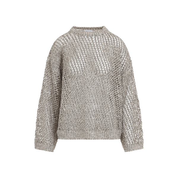 Pietra Marrone Fish-Net Sweater