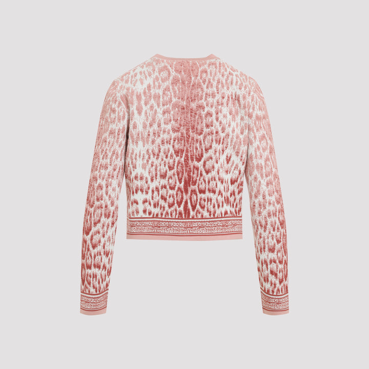 Roberto Cavalli Cardigan - Pink & Purple | 460d82039f4b93352f5f2ab99945b0800a4f7c08