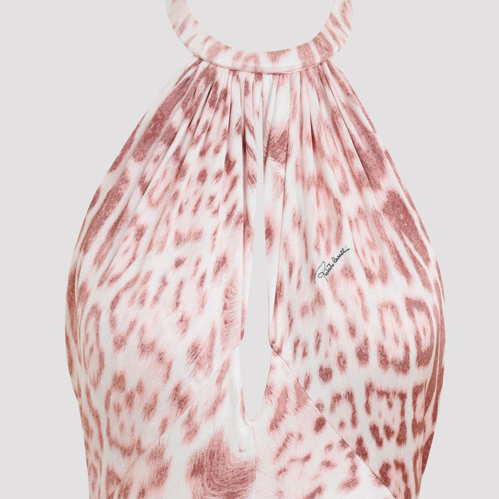 Roberto Cavalli Midi dresses - Pink & Purple | 7533ab05f7bc9b44cab02058e32cc42597b4e17d