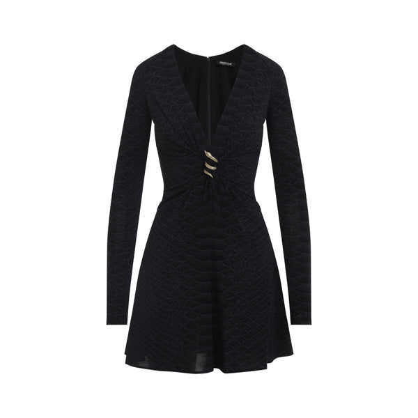 Black Serpentine Mini Dress