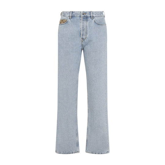 Light Blue Cotton Jeans