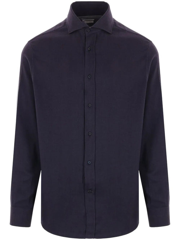 Herringbone Cotton Blend Shirt