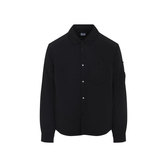 Black Chrome-R Padded Polyamide Overshirt