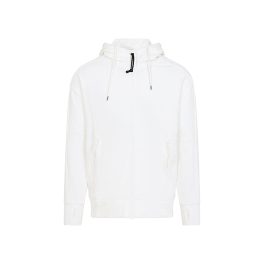 White Open Cotton Hoodie