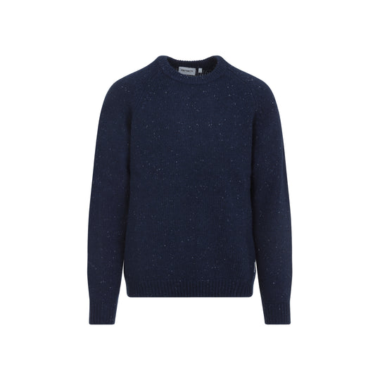 Speckled Jupiter Blue Lambswool Anglistic Sweater