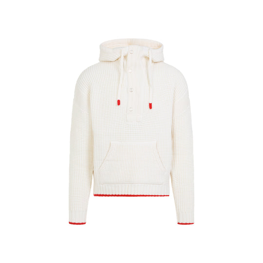 White Waffle Hoodie