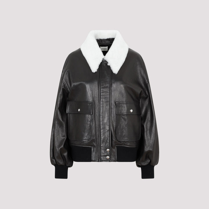 Khaite Bomber jackets - Nero | 580156f1136318ff49852528fe2ea535cb52b5a6
