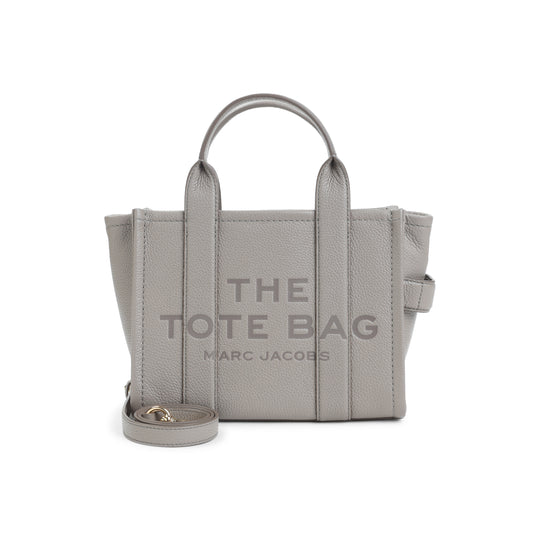 The Leather Mini Tote Cement Bag