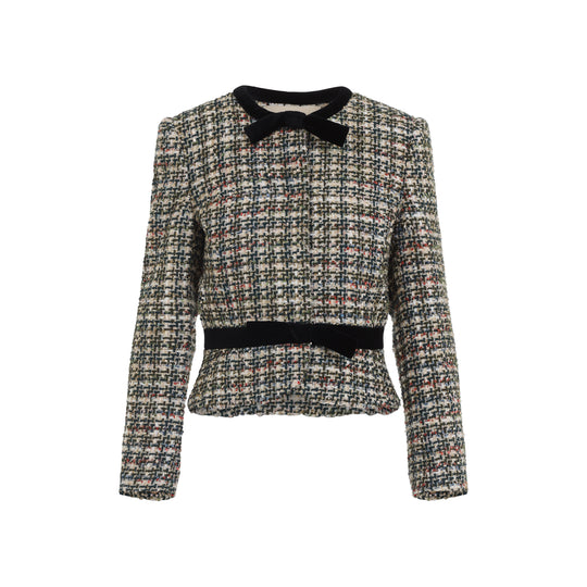 Multicolor Tweed Multi Jacket